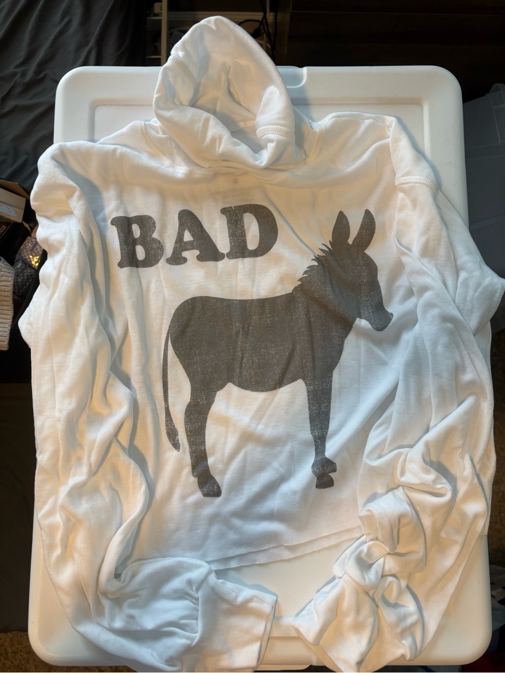 Odd People LA by Recycled Karma Cropped Turtleneck Bad A** Donkey Top